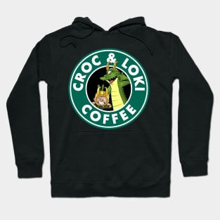 Croc & Loki Coffee Hoodie